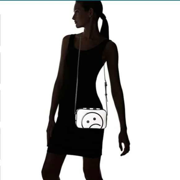 Marc by Marc Jacobs White and Black Smiley Crossbody Bag - Picture 9 of 14
